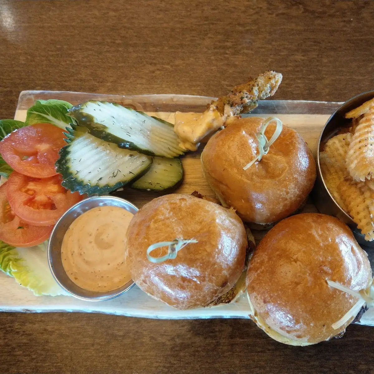 Sliders with Bacon Jam and Gorgonzola