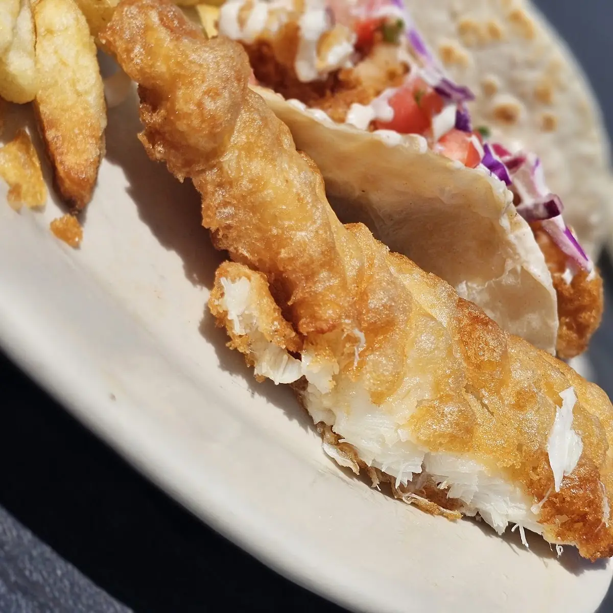 Icelandic Cod Fish Tacos