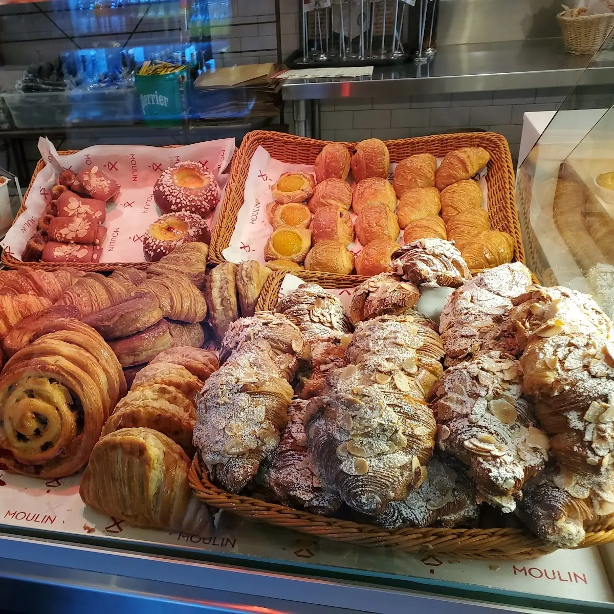 Assorted French Pastries and Croissants