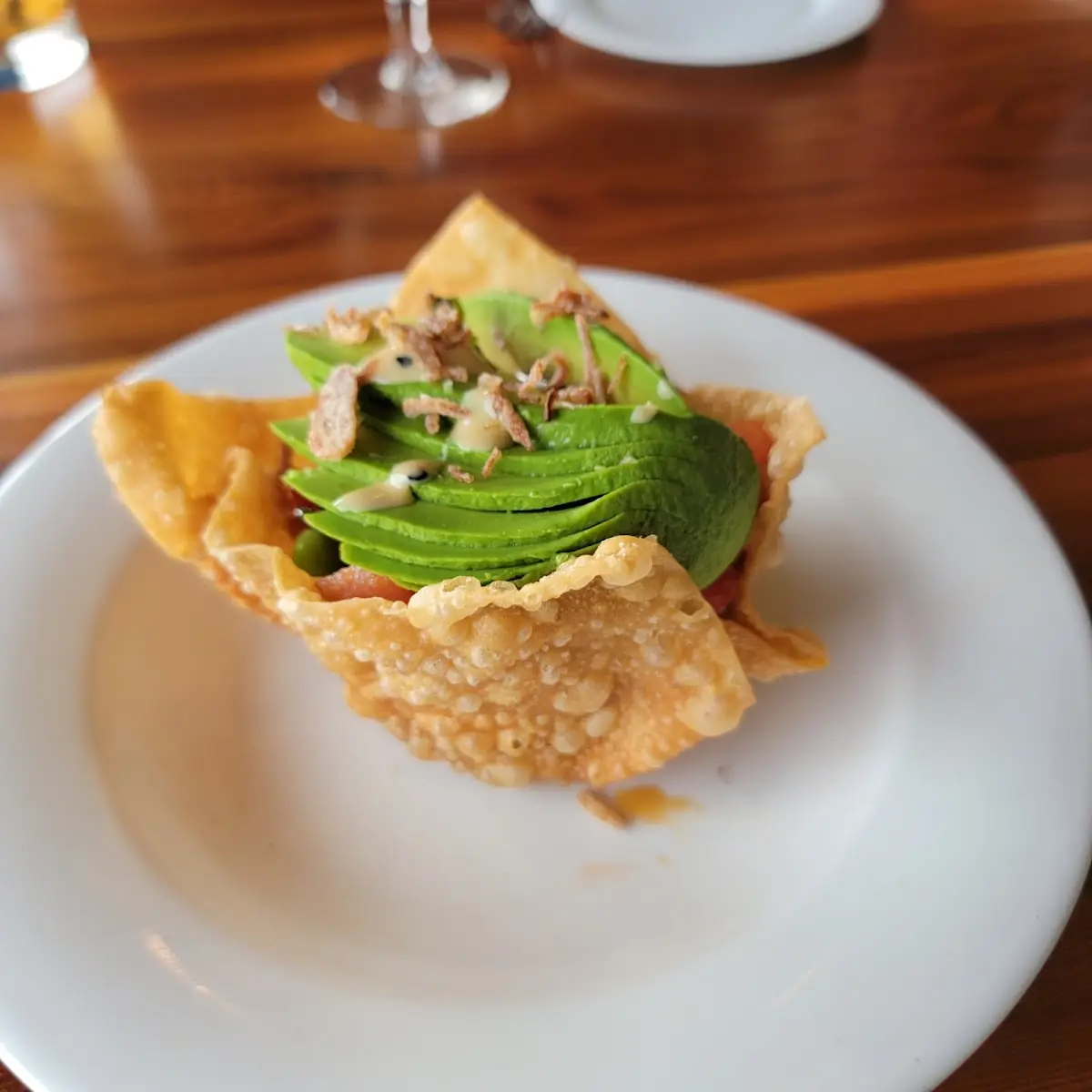 Smoked Salmon Wontons