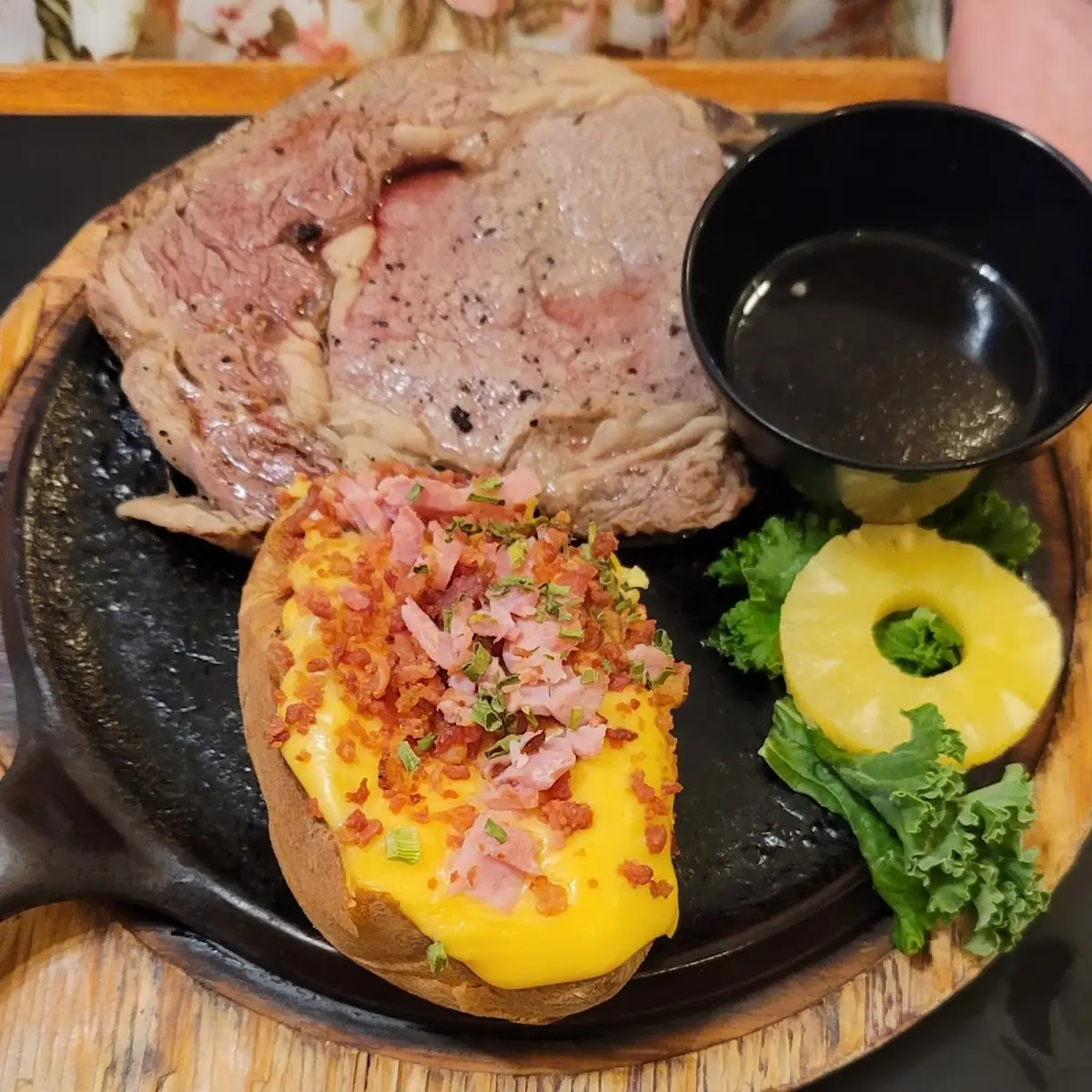 Prime Rib with Baked Potato