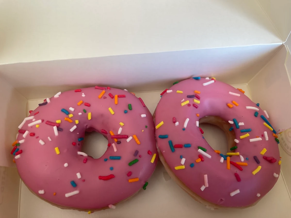Strawberry Sprinkles Doughnut, Krispy Kreme Redbank Plains