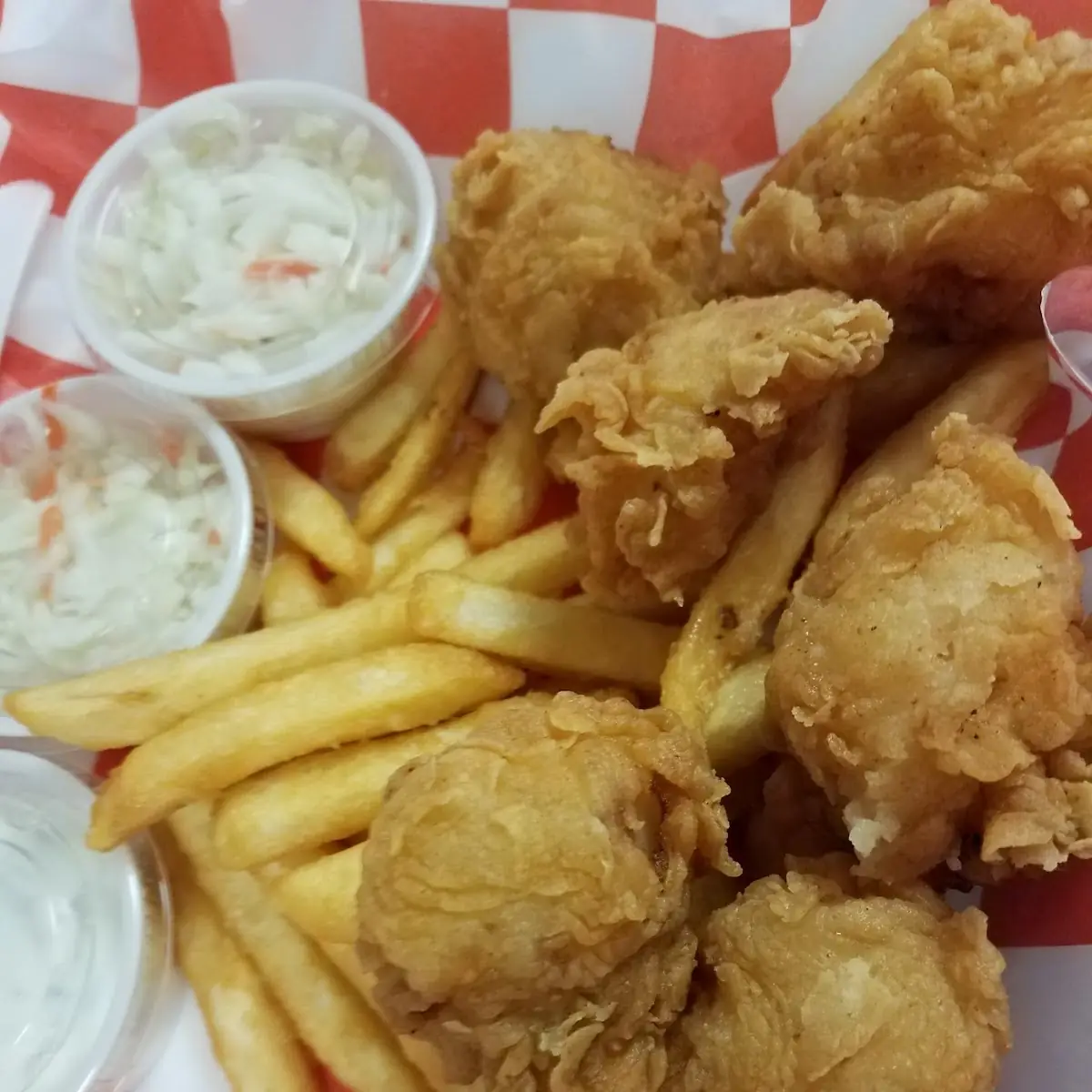 Fried Scallops with Fries