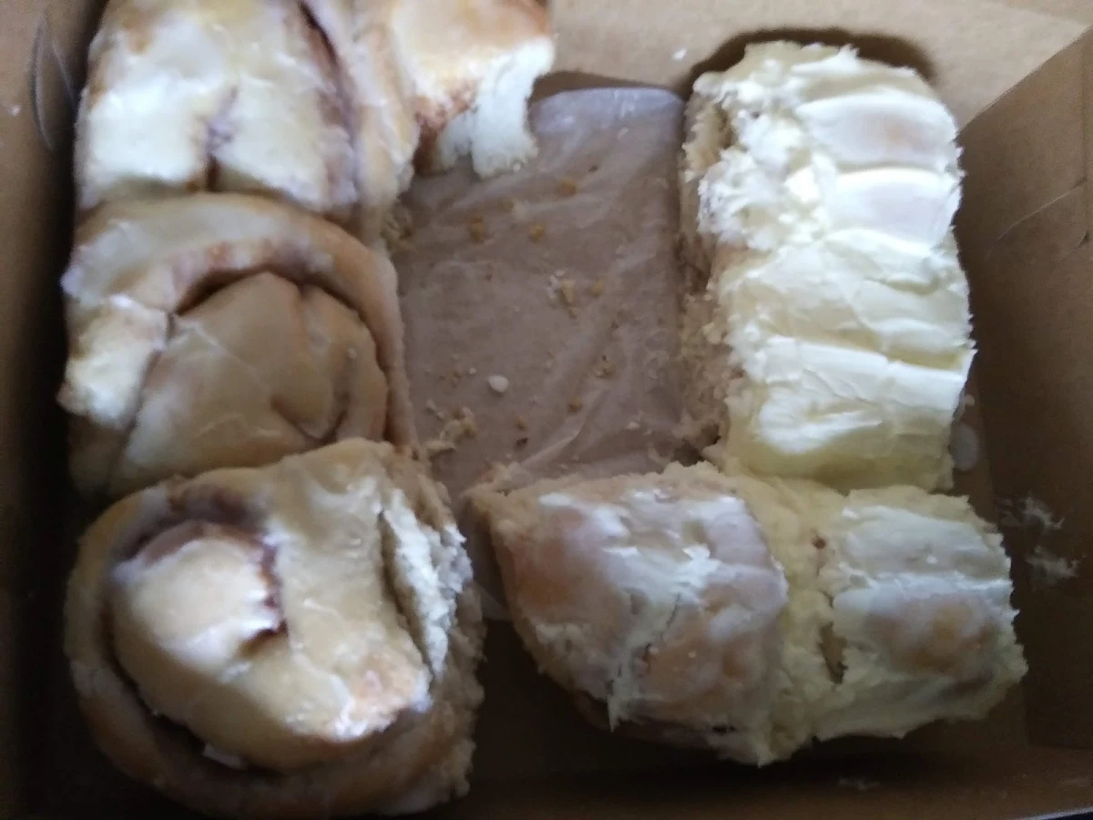 Cinnamon Roll with White Icing