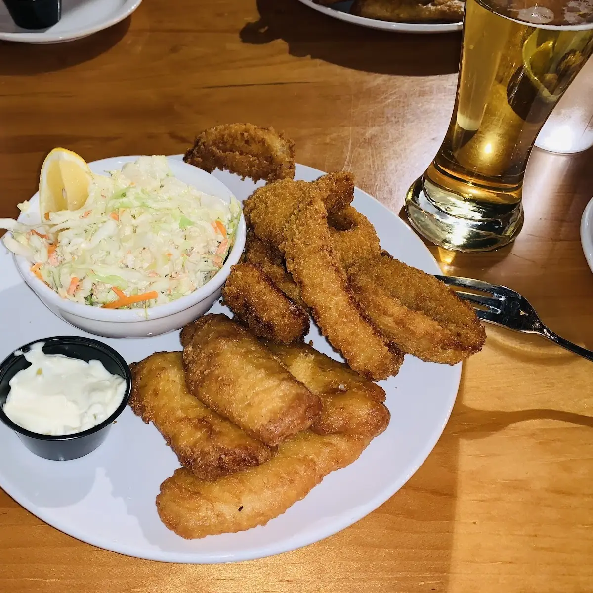 Fish with Onion Rings