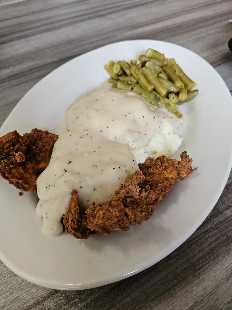 Sunday - Special - Chicken Fried Chicken Mashed & Corn