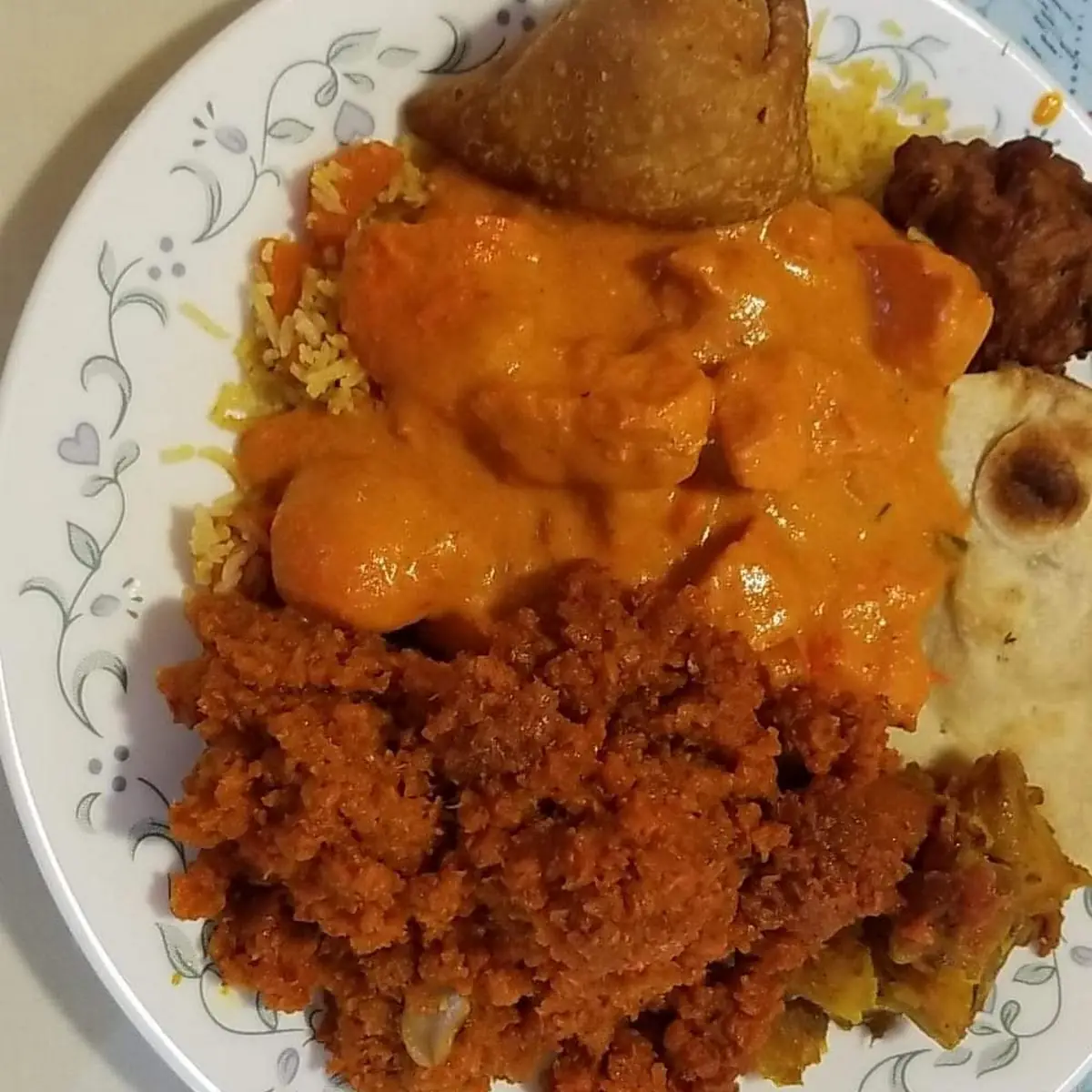 Chicken Marsala and Carrot Halwa