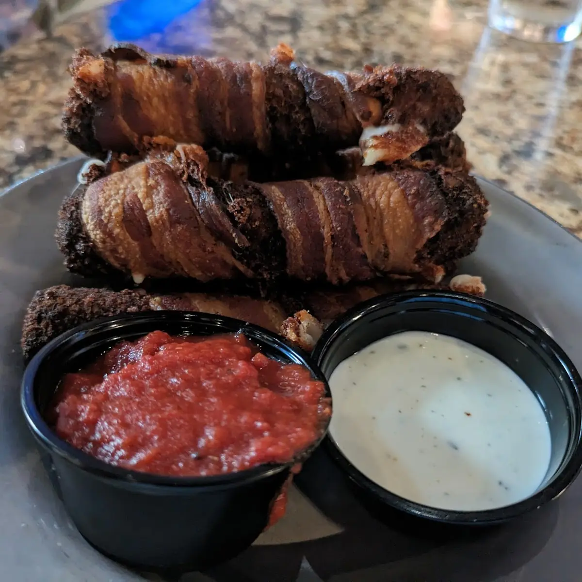 Bacon Wrapped Cheese Sticks