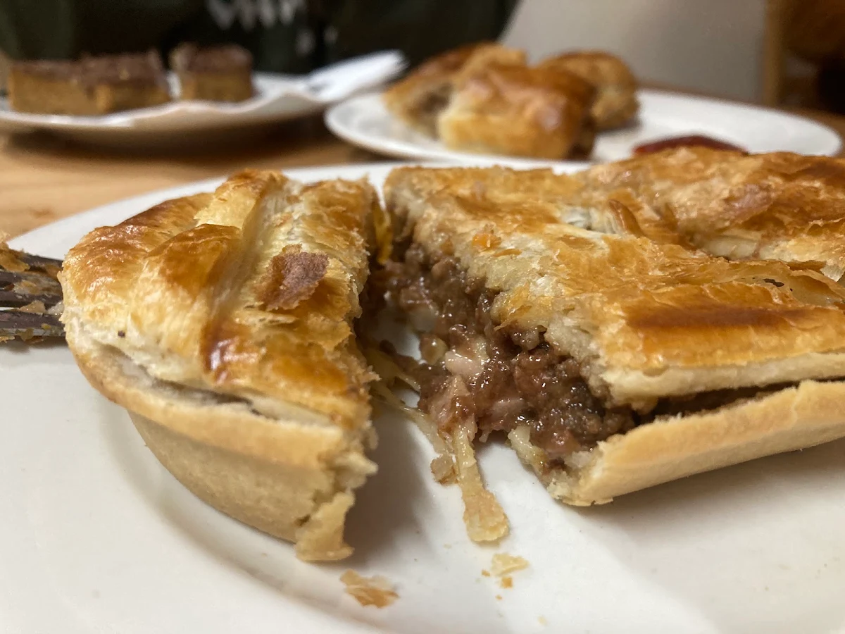 Steak Cheese and Bacon Pie, Orbost Bakery