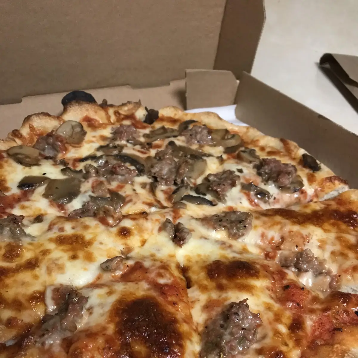 1 2 Mushroom Pizza