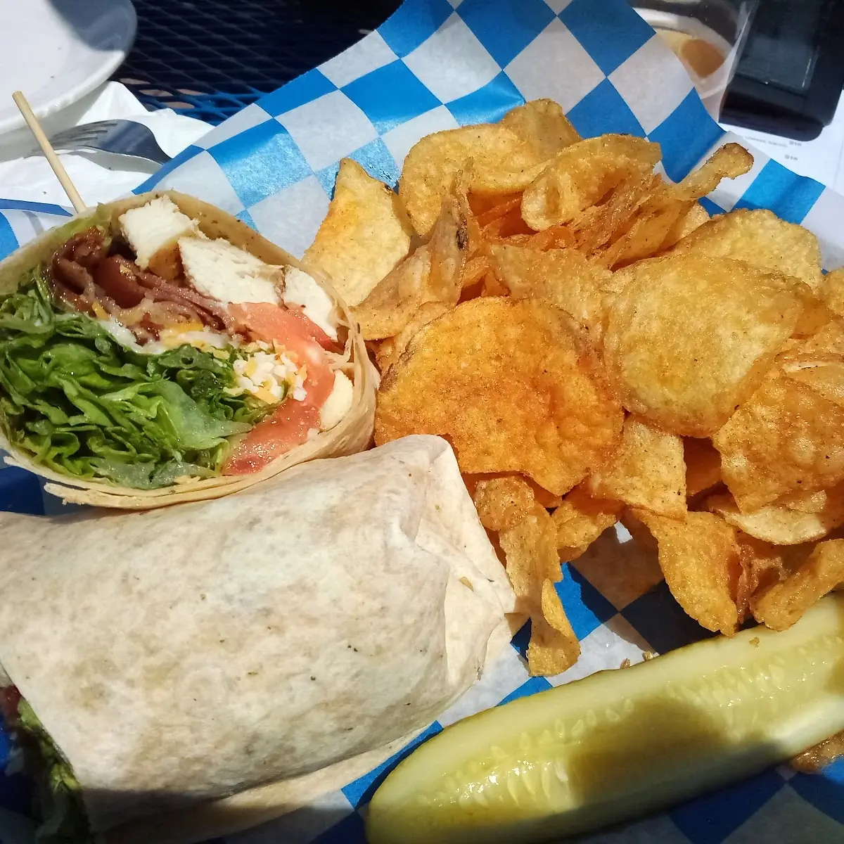 Chicken Bacon Wrap Chips Lakeside Grill Minocqua WI