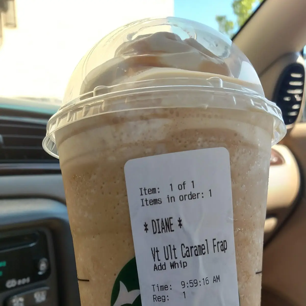 Ultra Caramel Frappuccino