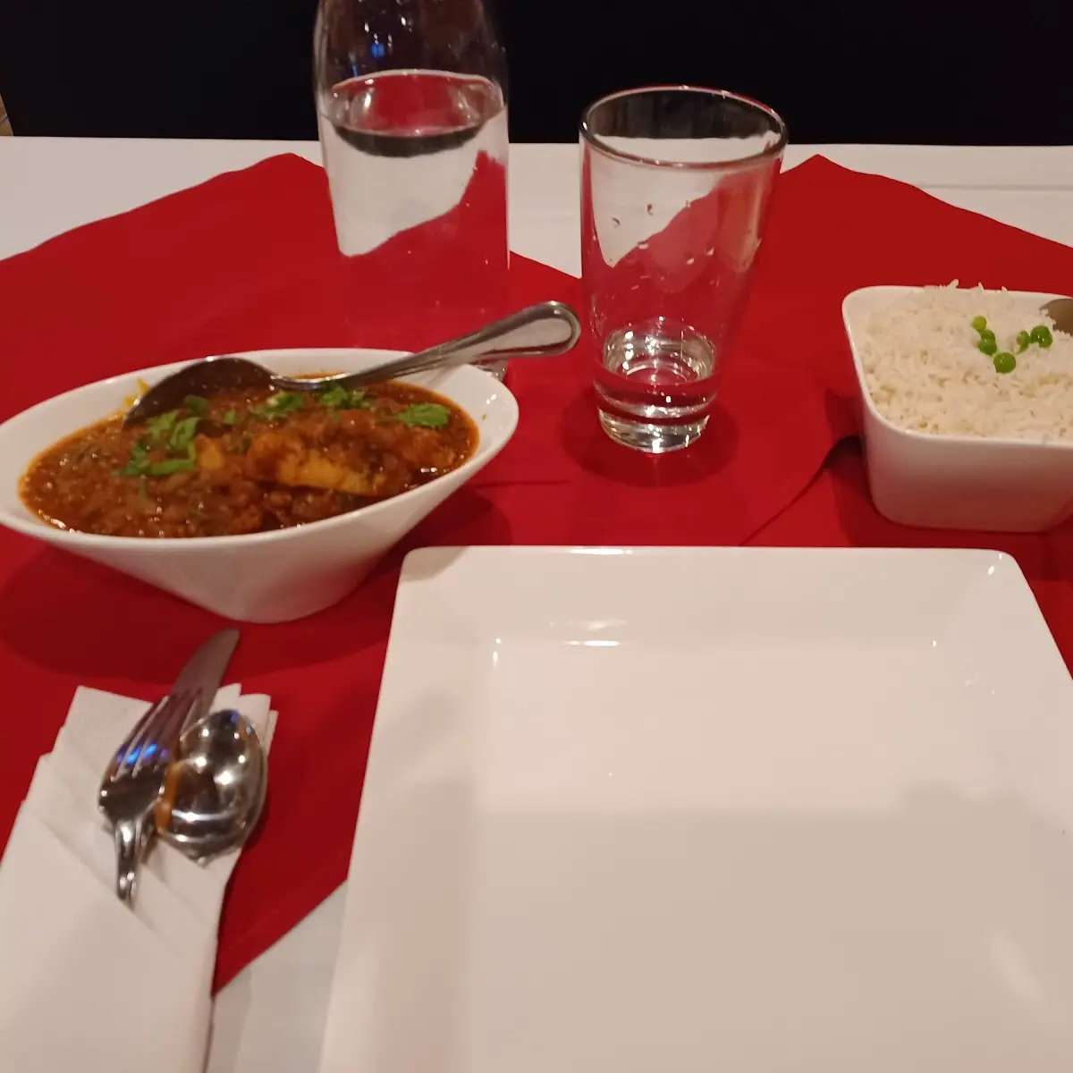 Aloo Gobi Masala and Rice