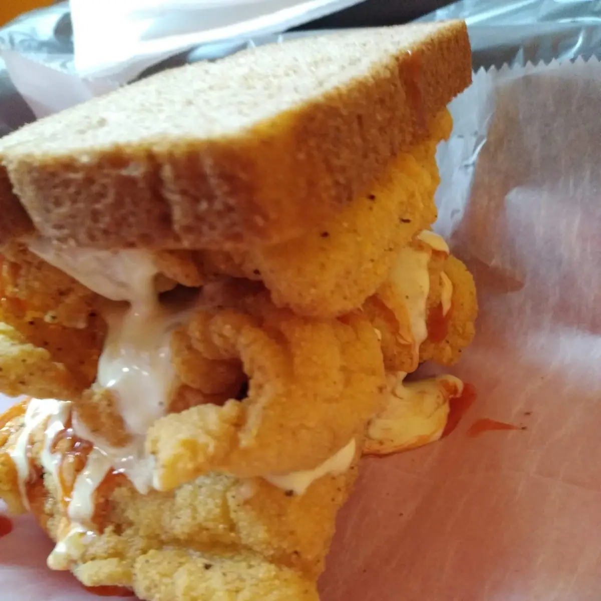 Large Whiting Sandwich