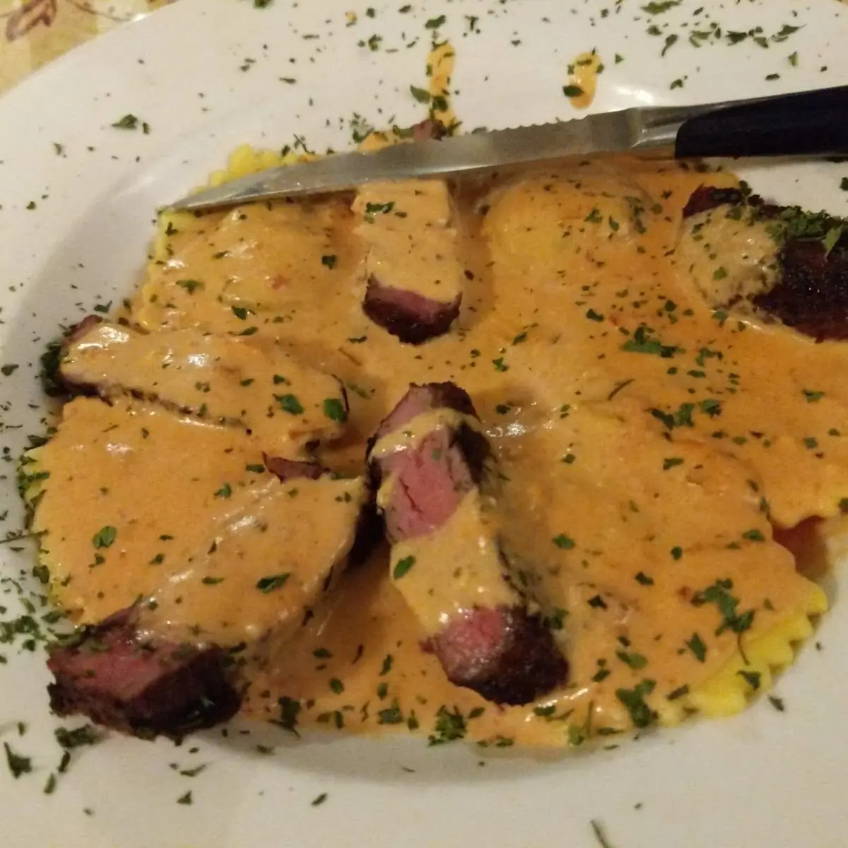 Beef Medallions & Ravioli