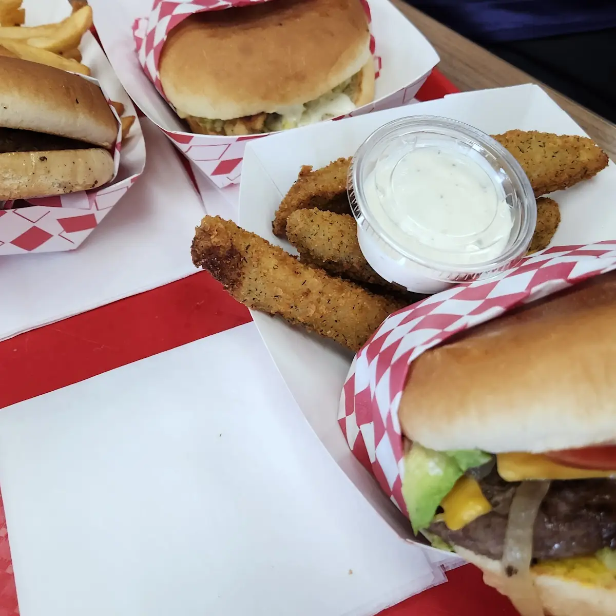 Single and Double Cheeseburger Combo
