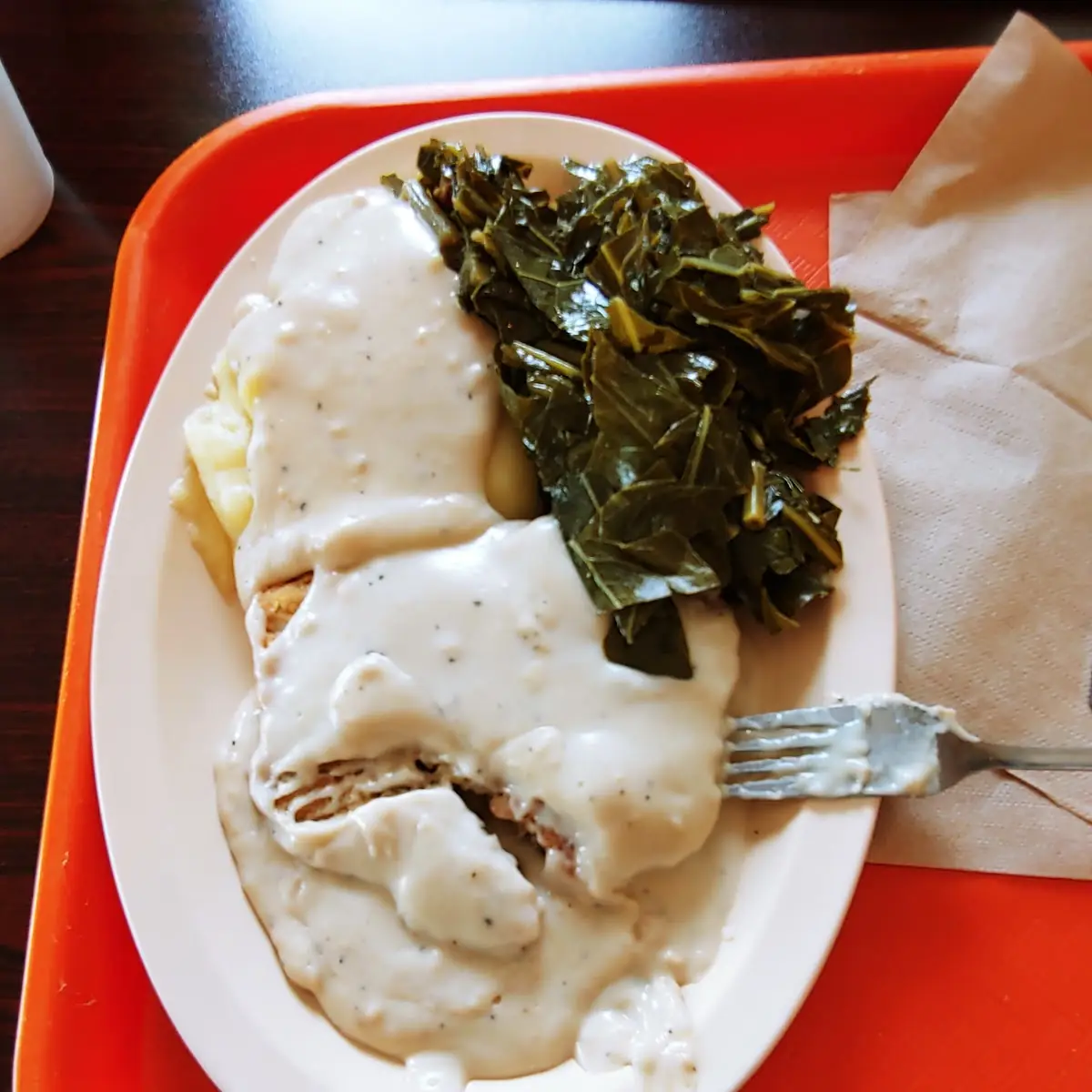 Country Fried Steak Mashed Potatoes Collards