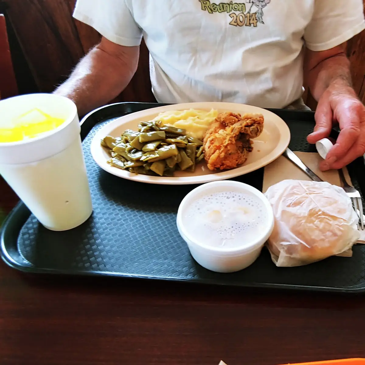 Fried Chicken Mashed Potatoes Green Beans