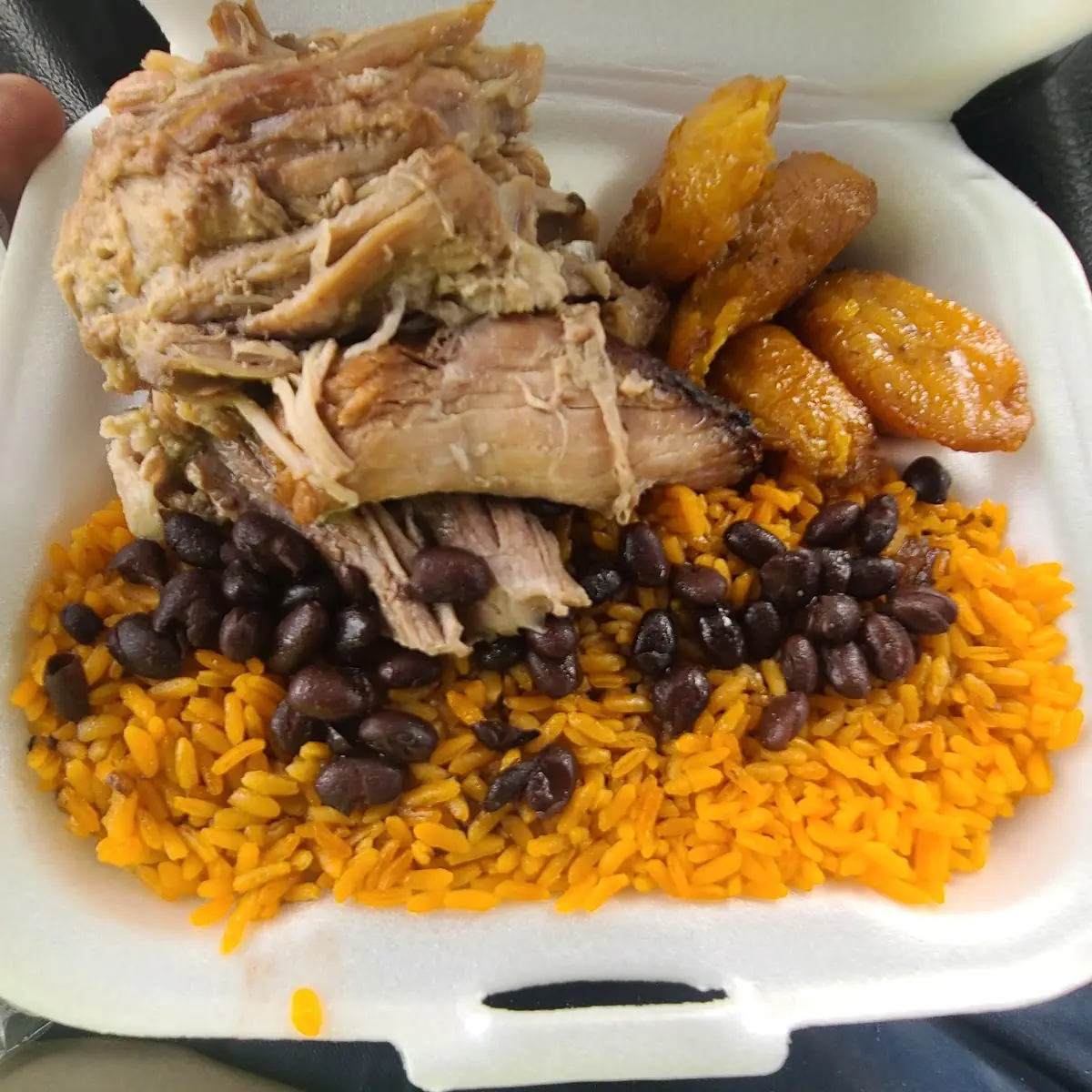 Ox Tails Rice Beans and Plantains