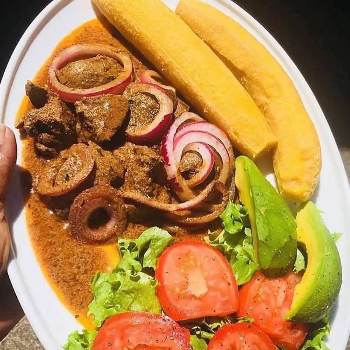 Yam or Plantain or Taro & Chiquetaille of Morue
