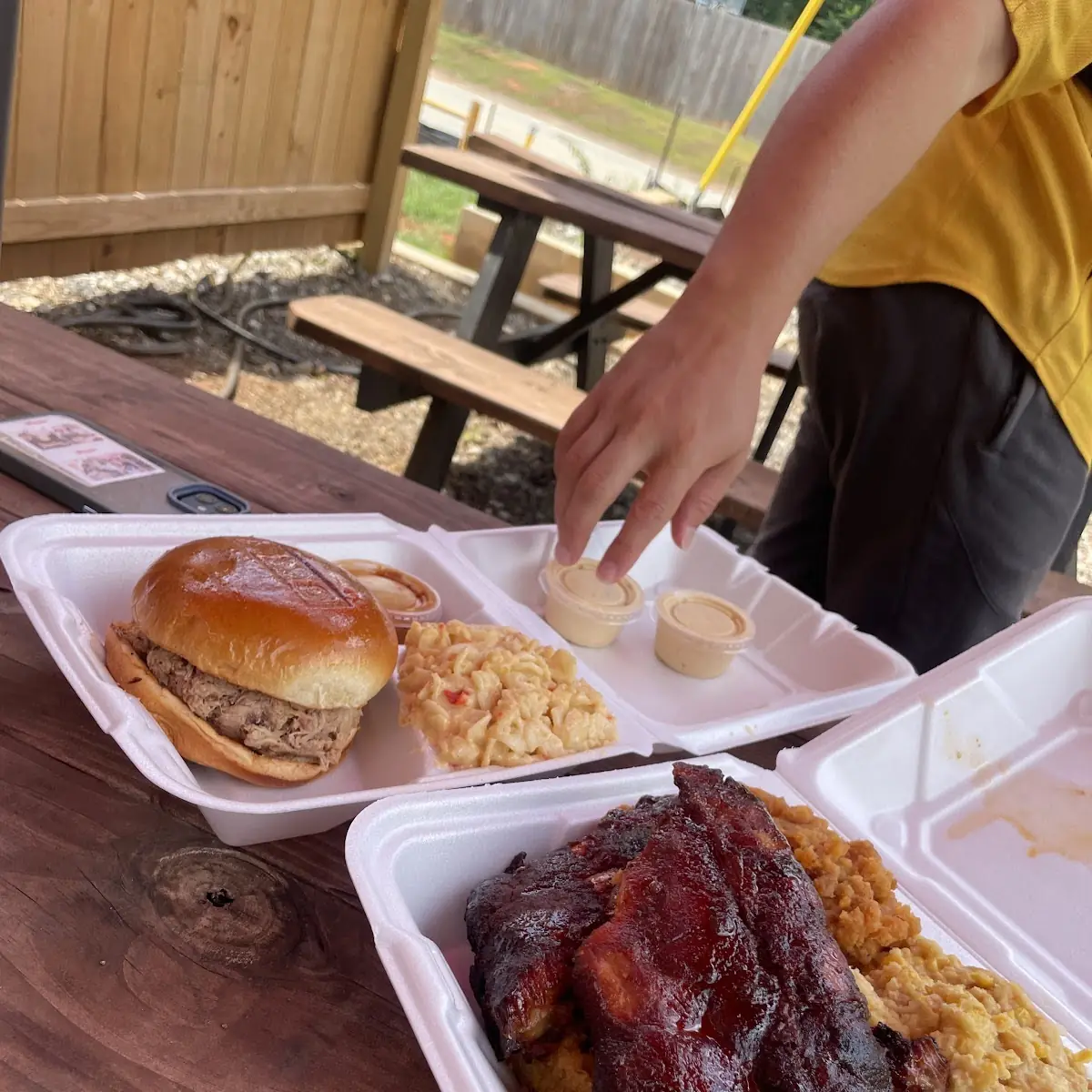 Ribs and Pulled Pork Sweet Potato Crunch