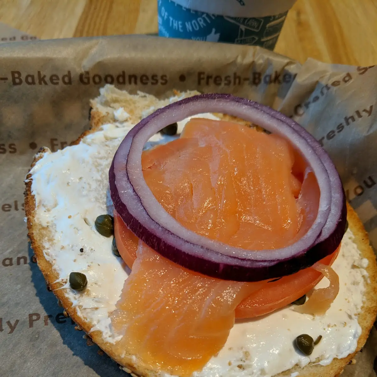 Nova Lox on an Everything Bagel