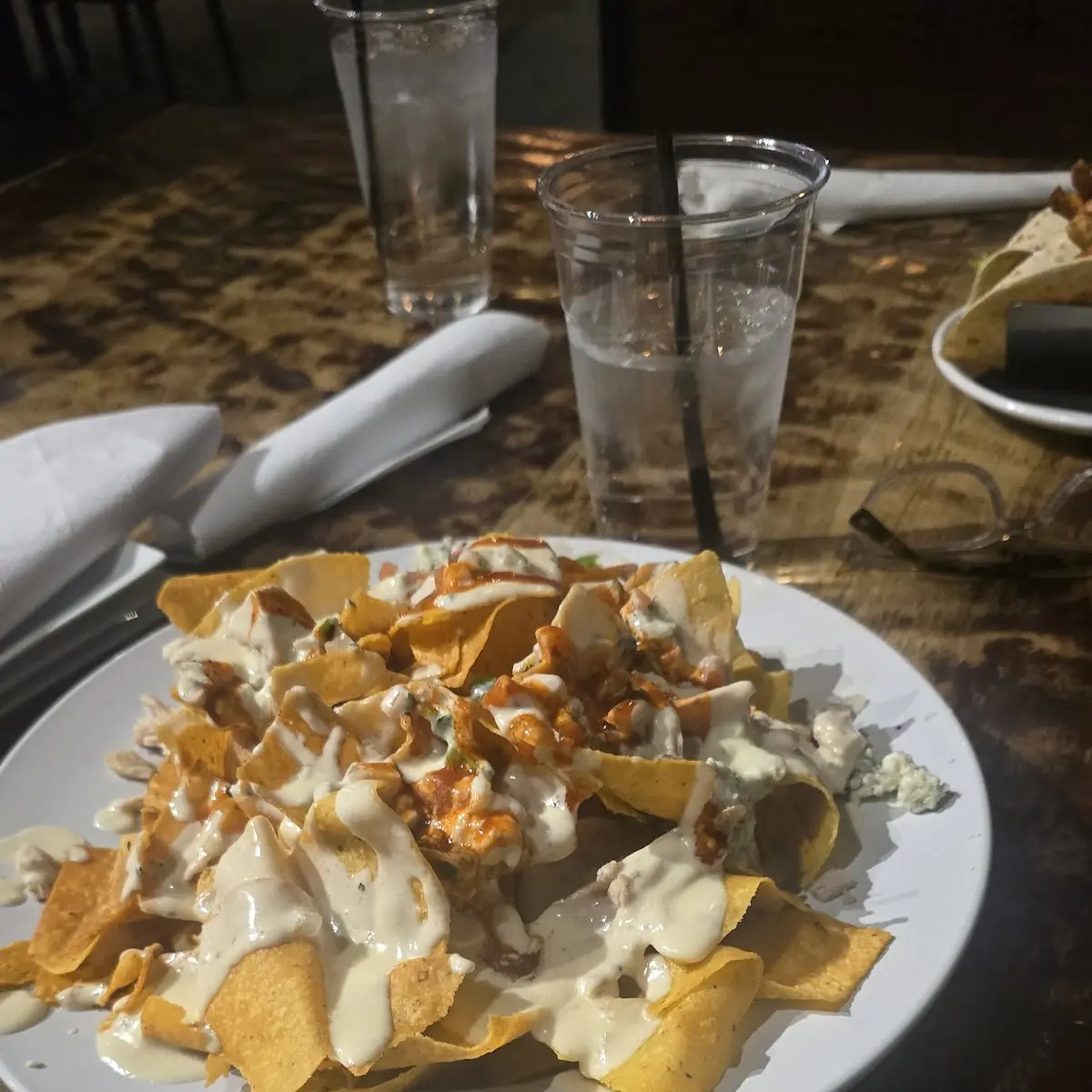 Buffalo Bleu Cheese Chicken Nachos