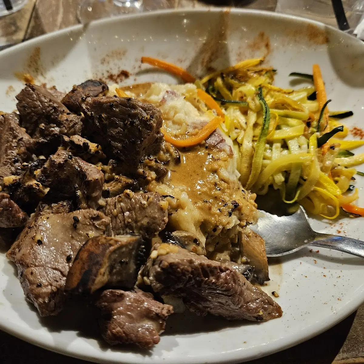 Peppered Beef Tips
