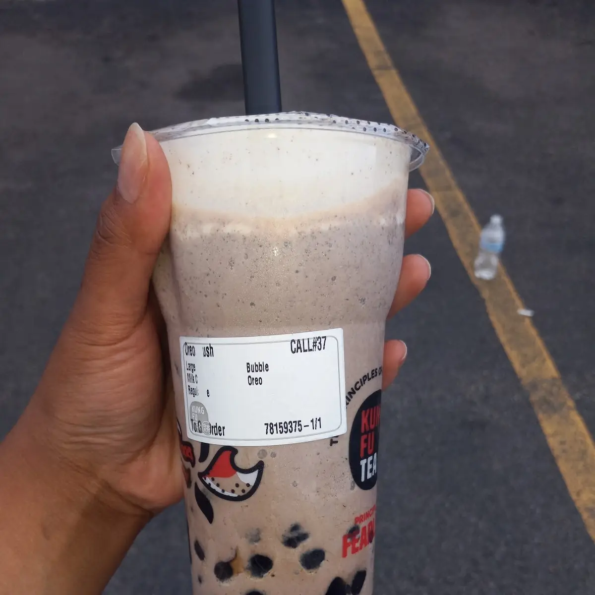 Oreo Slush with Boba and Milk Cap