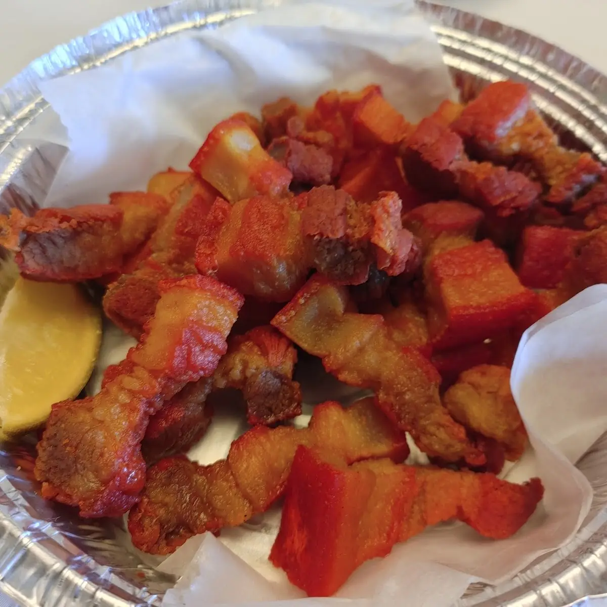 Chicharron De Cerdo Plate Fried Pork Belly