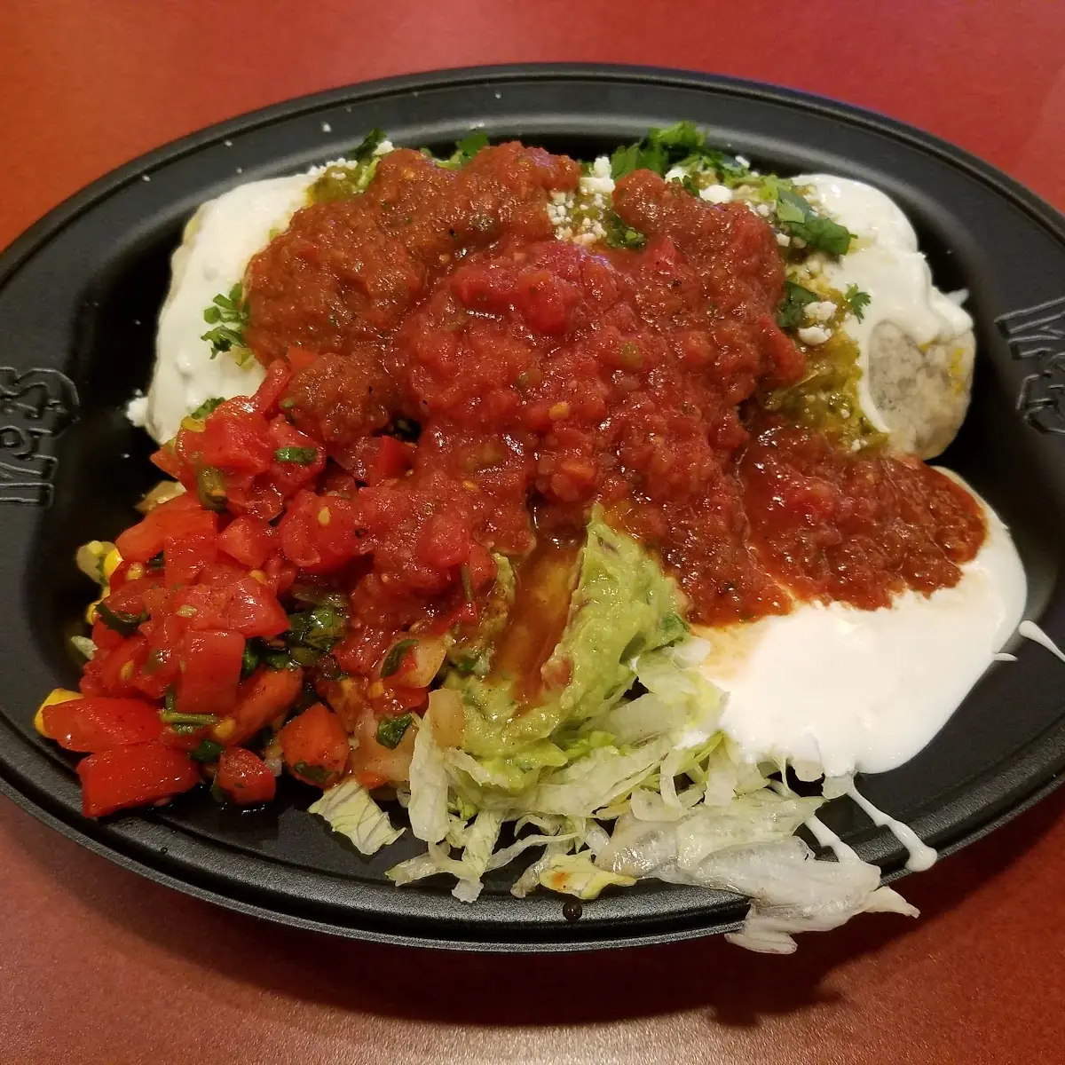 Queso Smothered Burrito