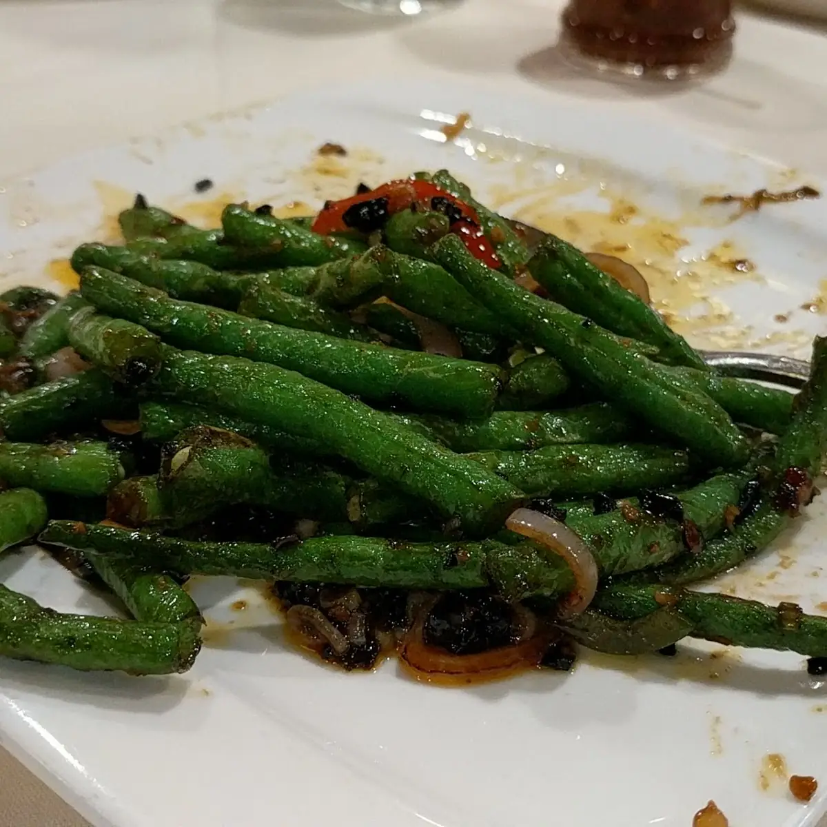 Sautéed String Bean in Black Bean Sauce