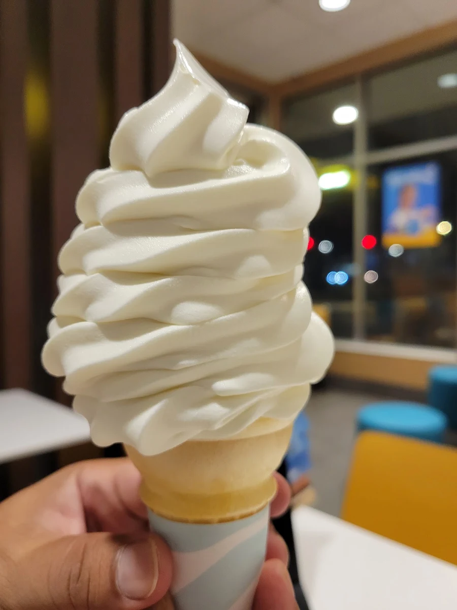 Vanilla Cone Ice Cream Cone, McDonald's