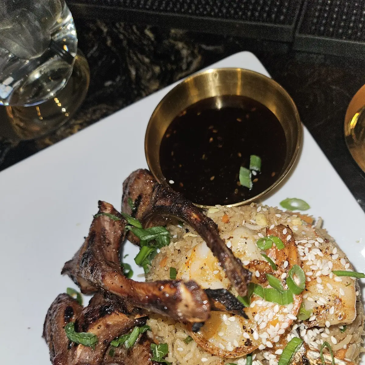 Lamb Chops with Fried Rice