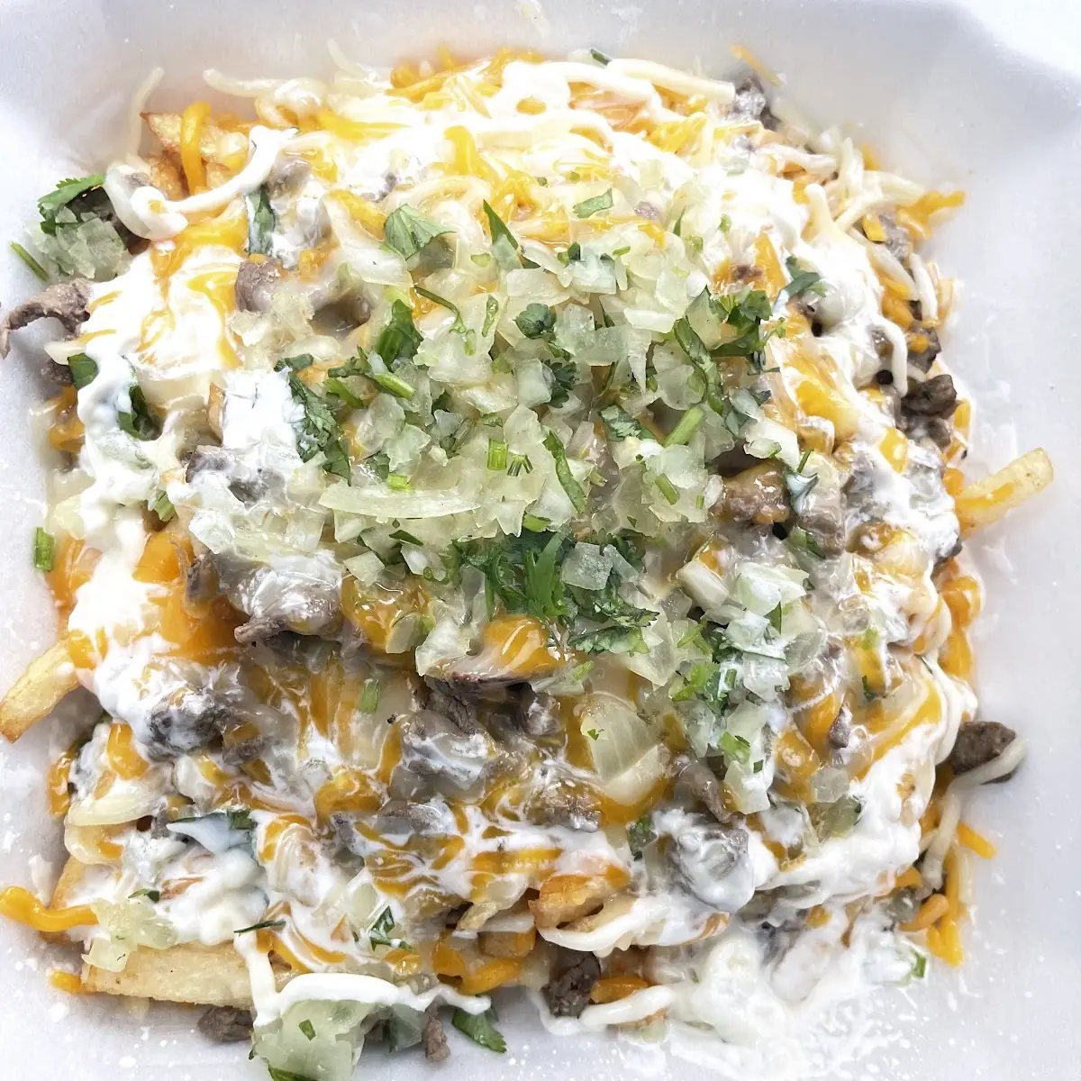 Asada Fries with Pico De Gallo