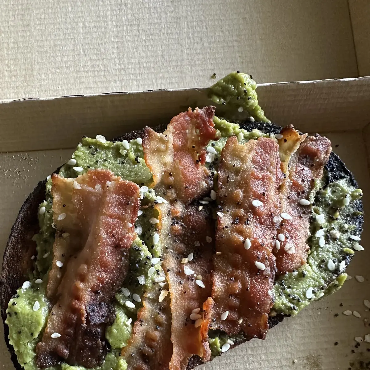 Bacon-Topped Avocado Toast