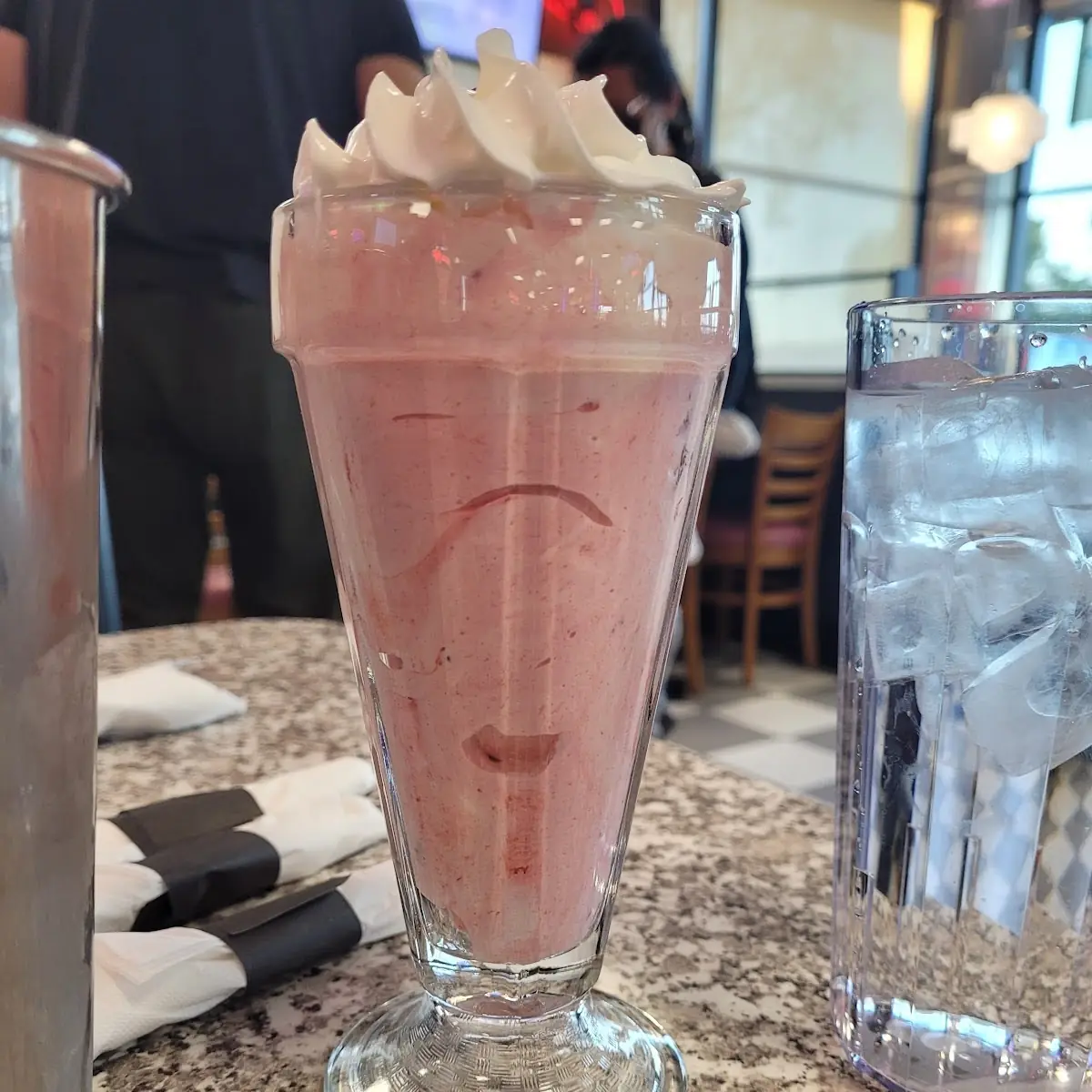Strawberry Milkshake with a Cherry on Top