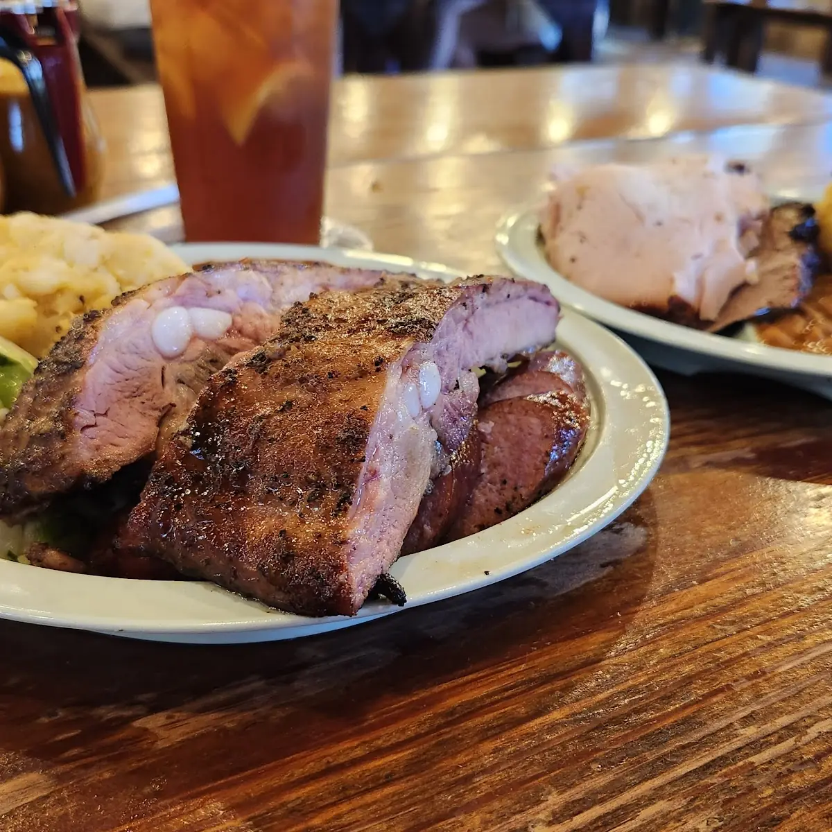 Smoked Turkey and Rib Plate