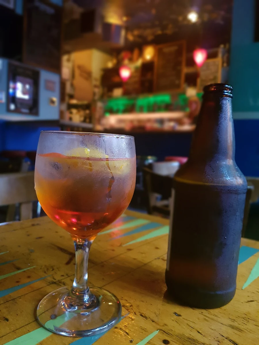 Aperol Spritz and Lagunitas IPA
