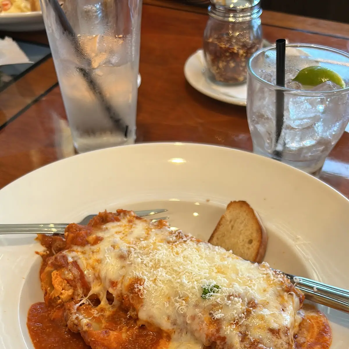 Baked Lasagna with Melted Cheese and Sauce