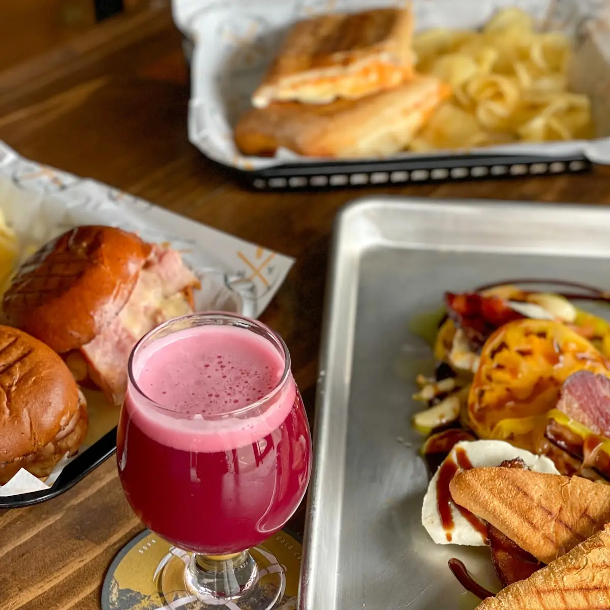 Ham and Beer Cheese Sliders