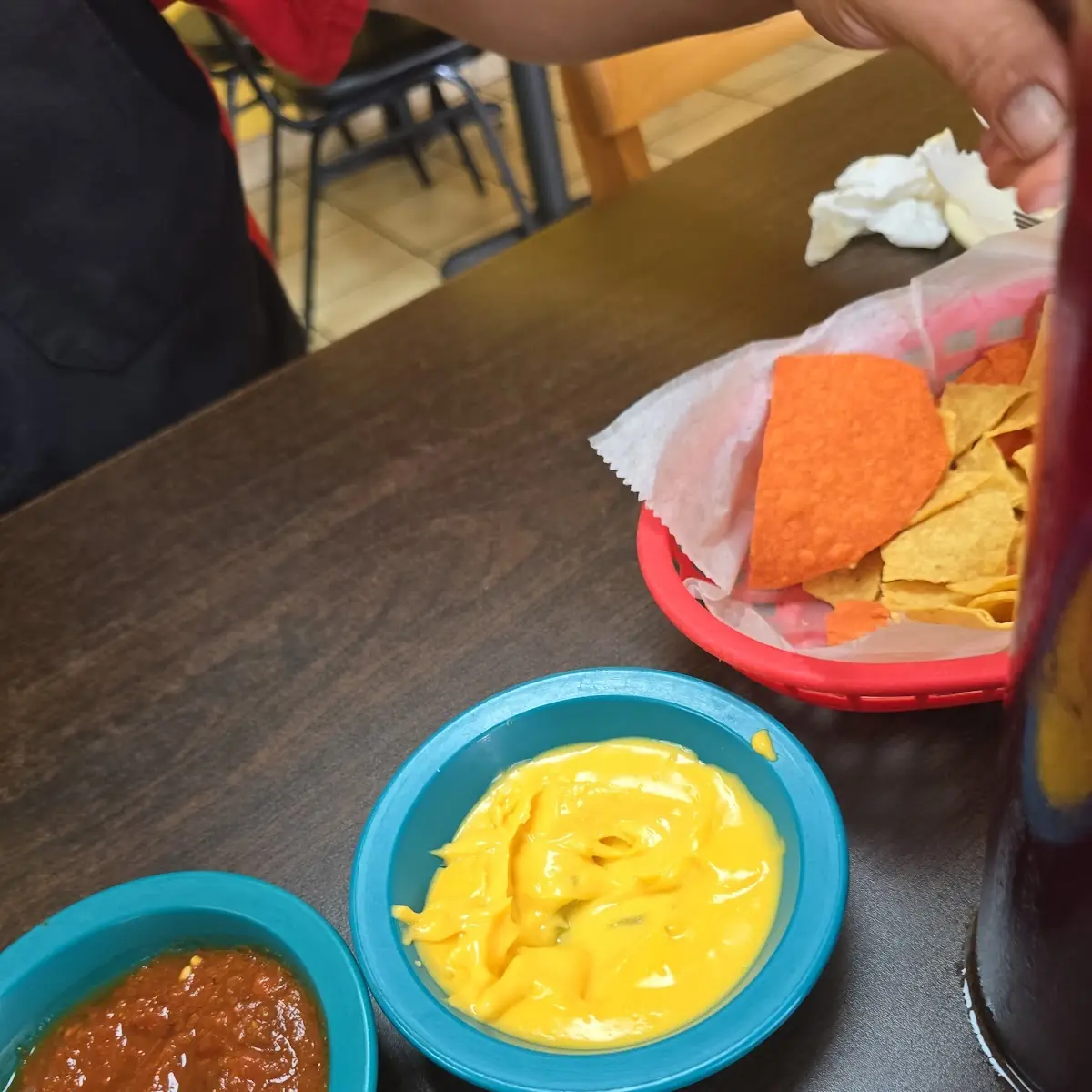 Chips Salsa and Queso
