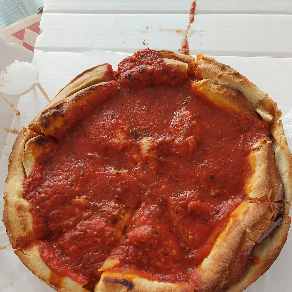 Deep Dish Pepperoni Pizza
