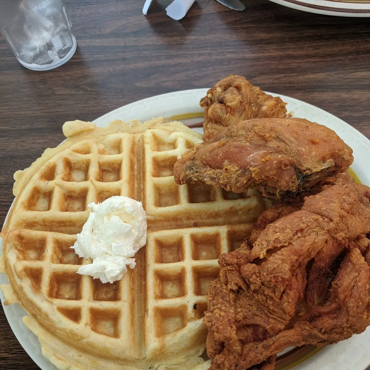 Custom Made Chicken and Waffles