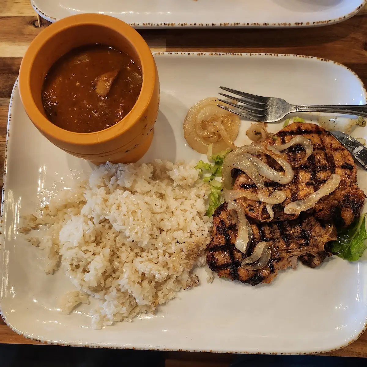 Pork Chops Rice & Beans