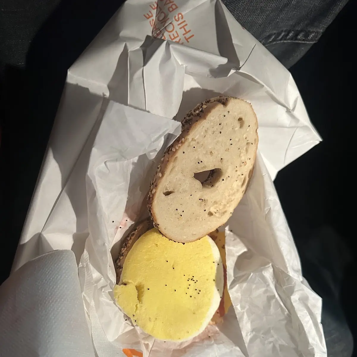 Bacon Egg Cheese Everything Bagel