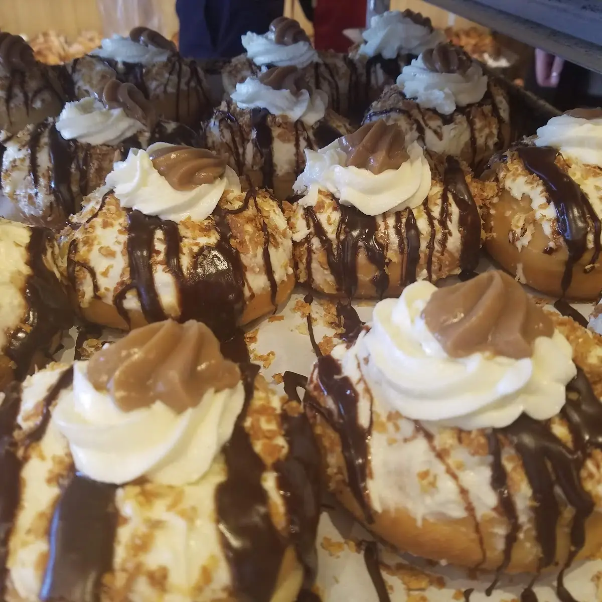 Cream Cheese Filled Donut with Dulce De Leche