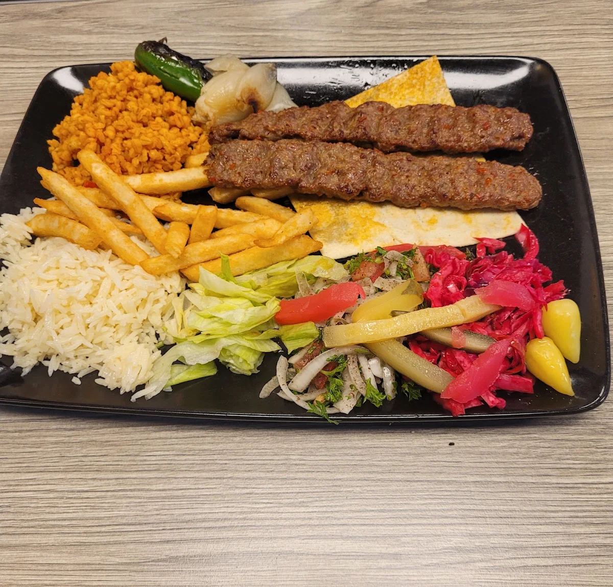 Adana Chicken Kebab Plate