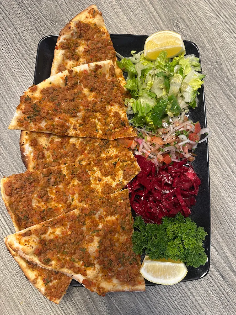 Lahmacun with Salad
