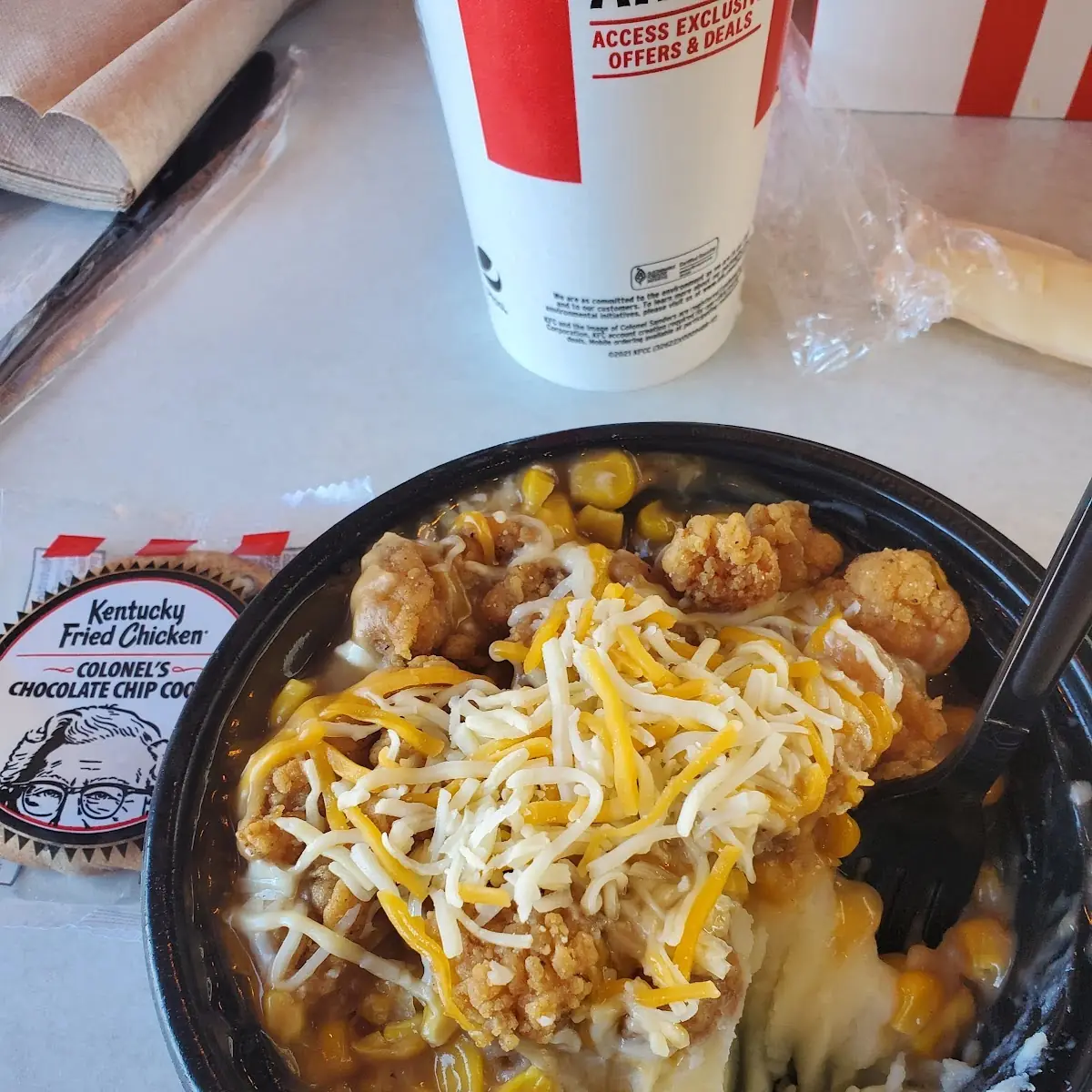 Popcorn Chicken Bowl